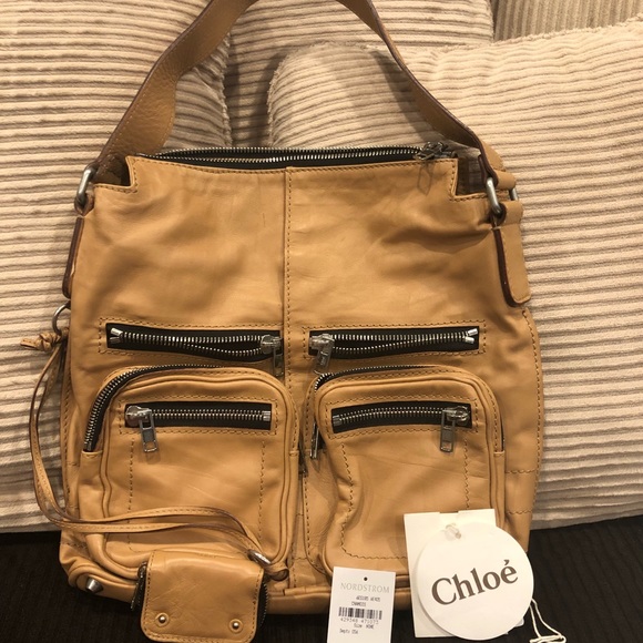 Chloe Handbags - Chloe Chamois Leather Betty Hobo